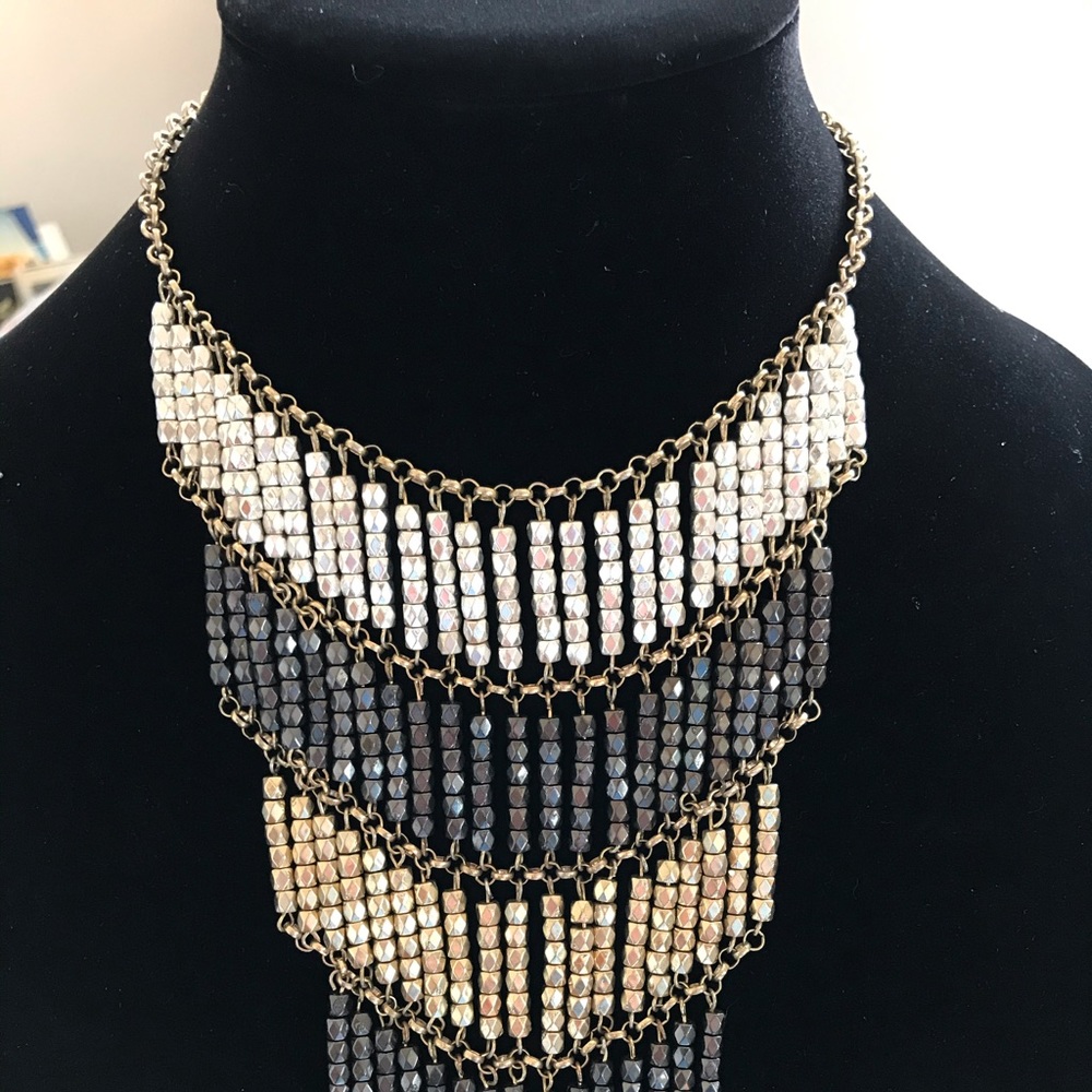 Statement necklace.